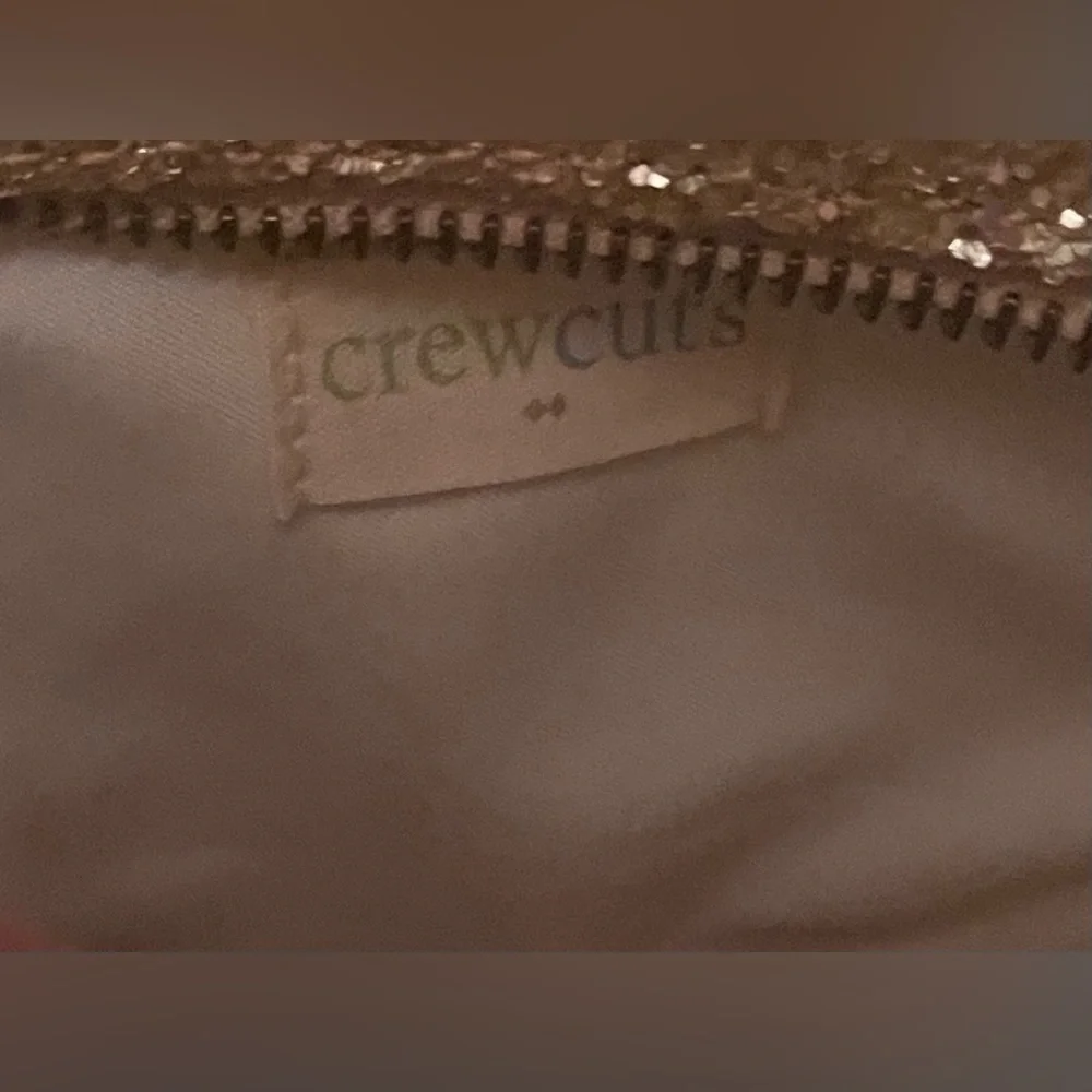 Crewcuts (2) Girls Small Purse Glitter Gold Smiley Faces, Floral